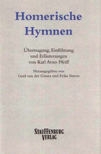 Cover Homerische Hymnen, Stauffenburg Verlag, 2002
