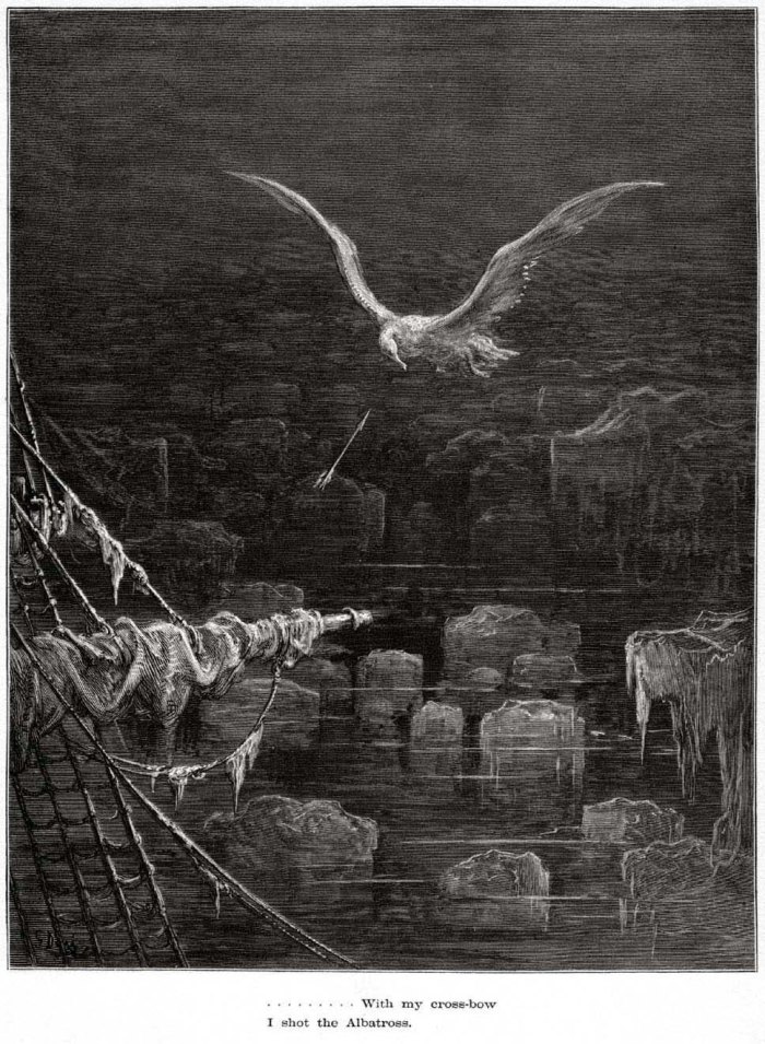Gustave Doré, Ancient Mariner. I shot the albatross
