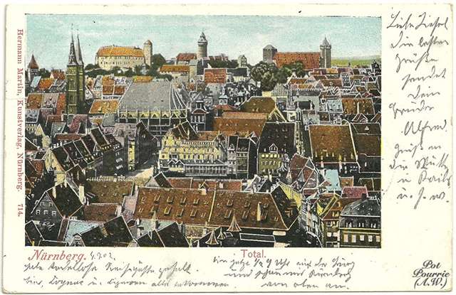 Nürnberg, Stadtansicht ca. 1902