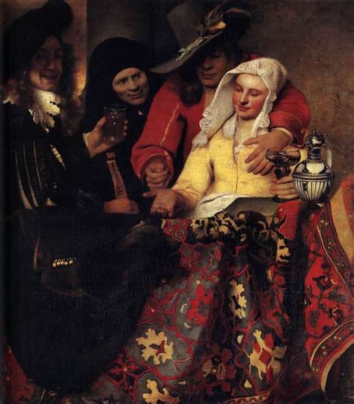 Johannes Vermeer, Bei der Kupplerin, um 1656