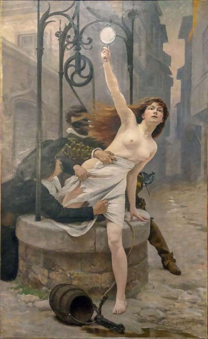 Édouard Debat-Ponsan, La Vérité sortant du Puits, 1898