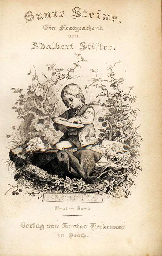 Ludwig Richter, Frontispiz zu Adalbert Stifter, Bunte Steine, 1853, Band 1